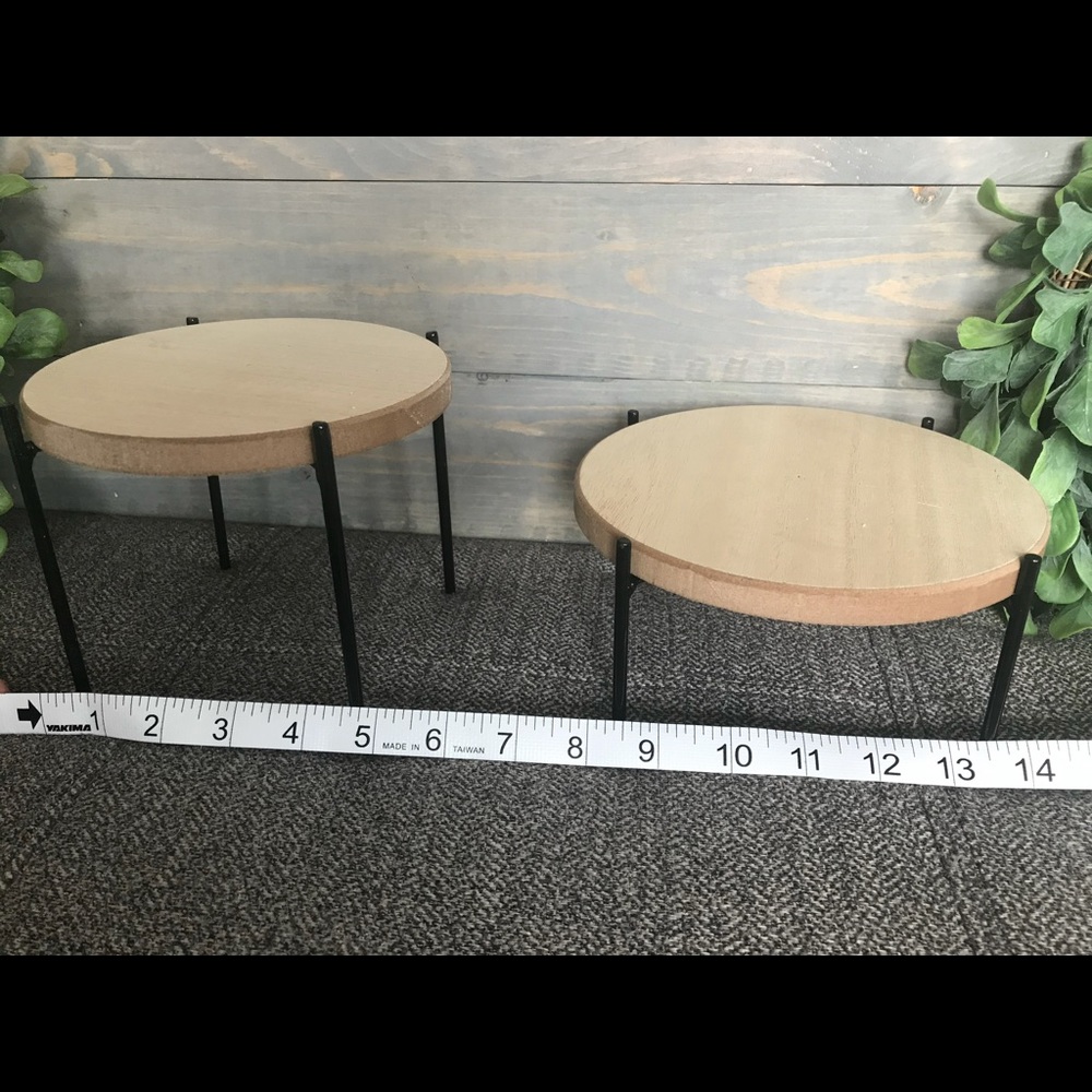 2 Decor Stands Wood Risers - Target Spring - Picture 8 of 10